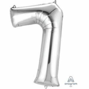 S.A Balloon - Jumbo Number - 7 Silver