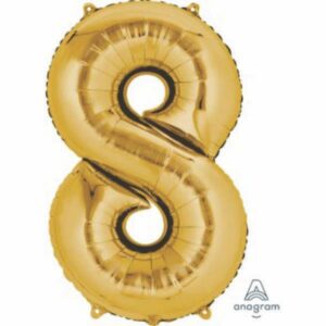 S.A Balloon - Jumbo Number - 8 Gold