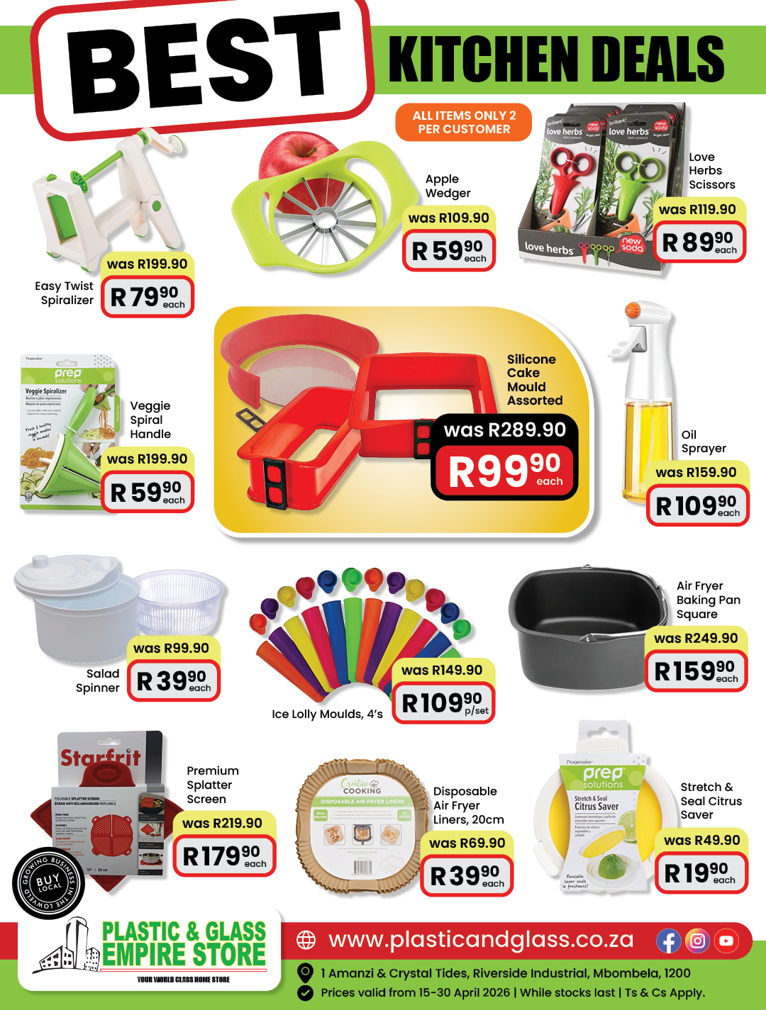 Unbeatable Kitchen Deals NOW ON