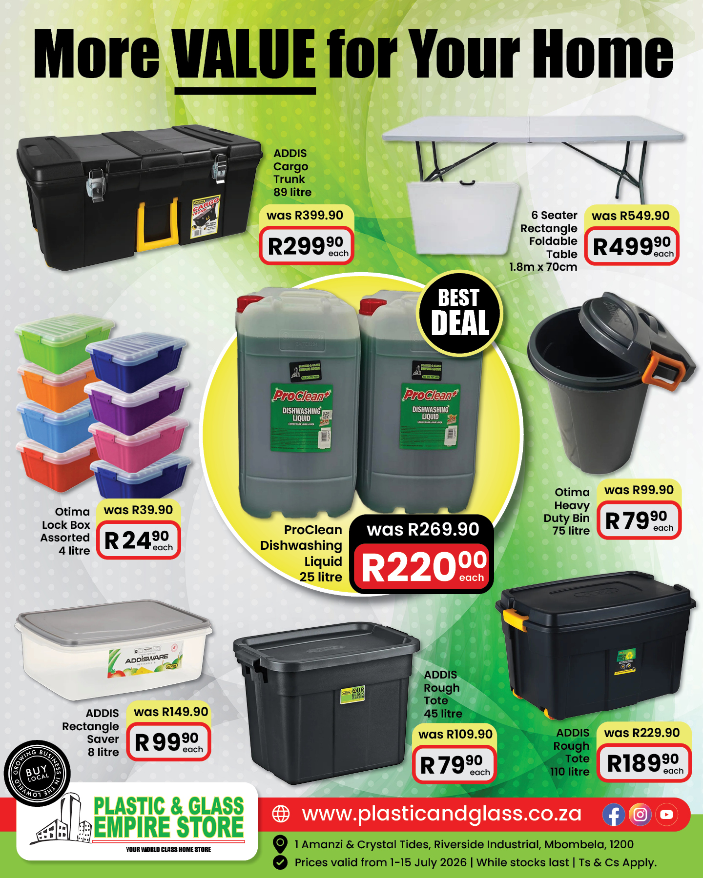 Home product specials